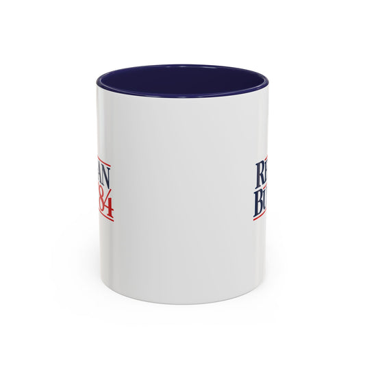 Reagan Bush '84 Coffee Mug — Vintage 1984 Campaign Political Coffee Cup