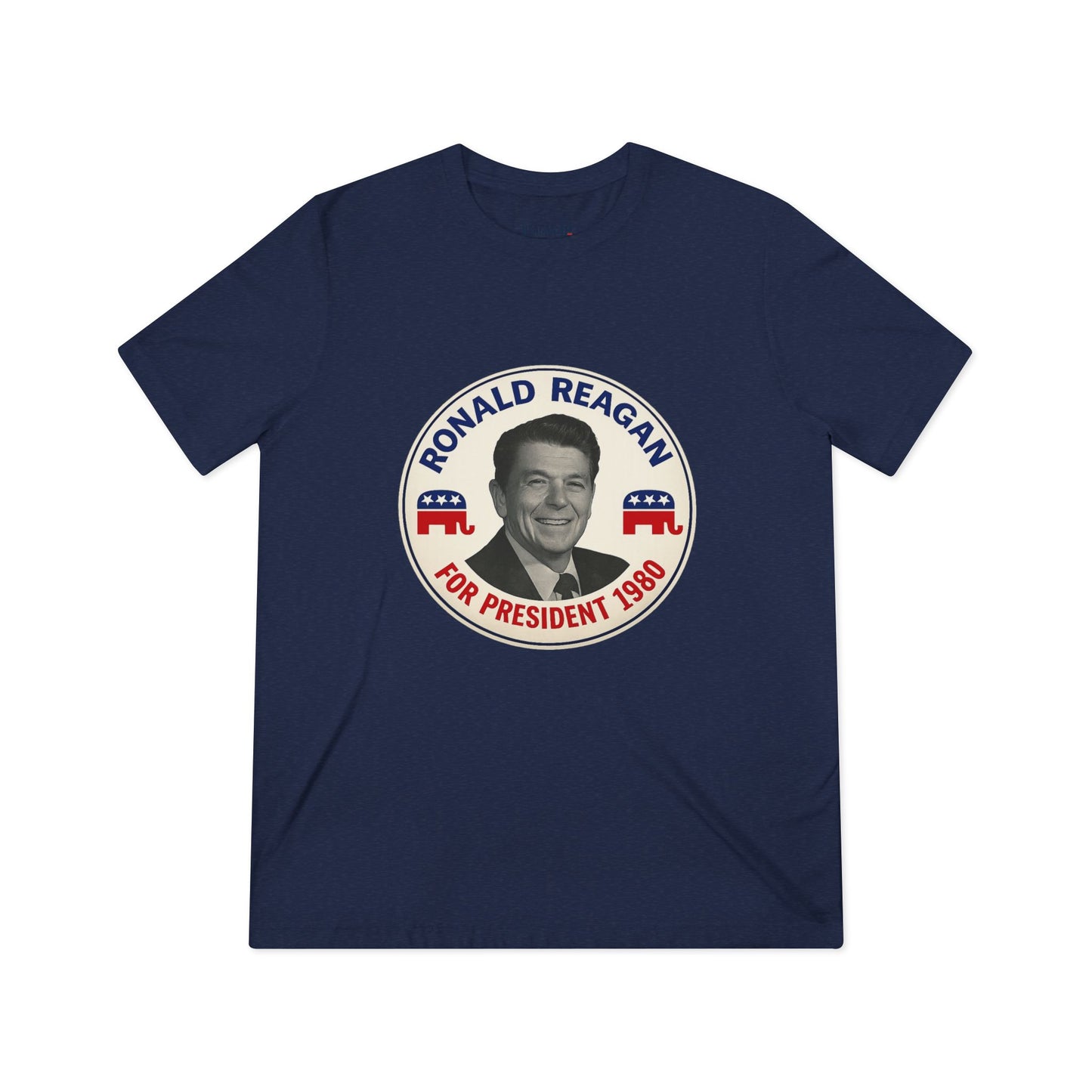 Vintage 1980 Presidential Campaign Tee — 'Ronald Reagan For President 1980'