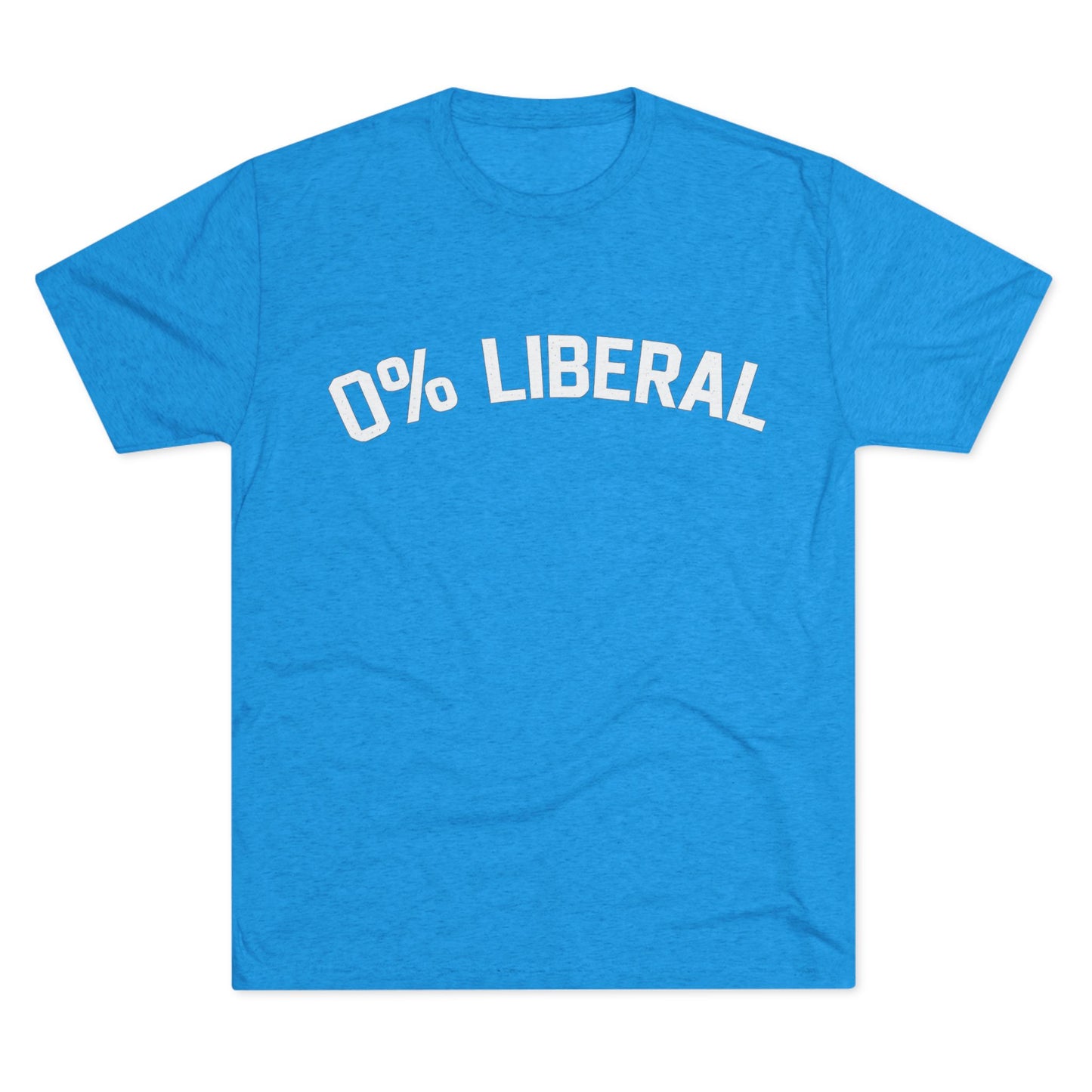 0% Liberal Graphic Tee — Minimal Political Statement T-Shirt