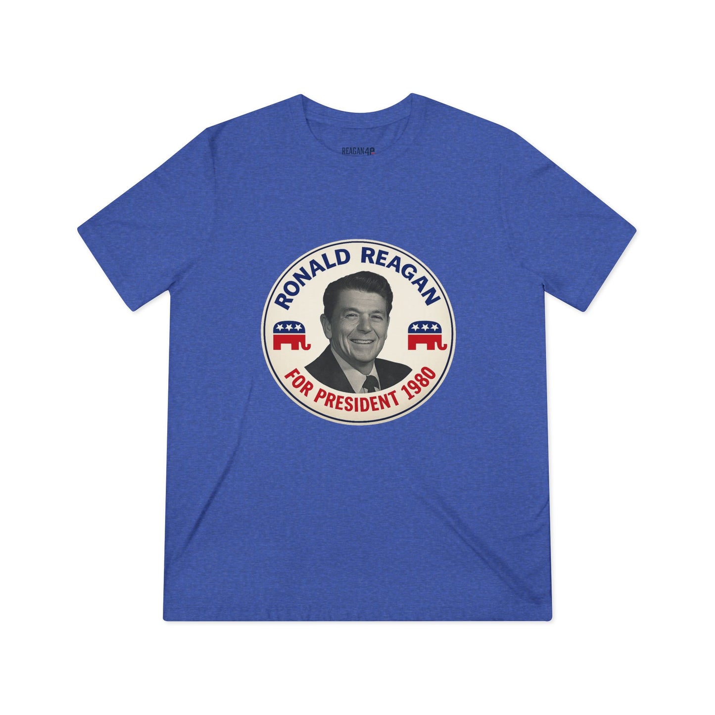 Vintage 1980 Presidential Campaign Tee — 'Ronald Reagan For President 1980'