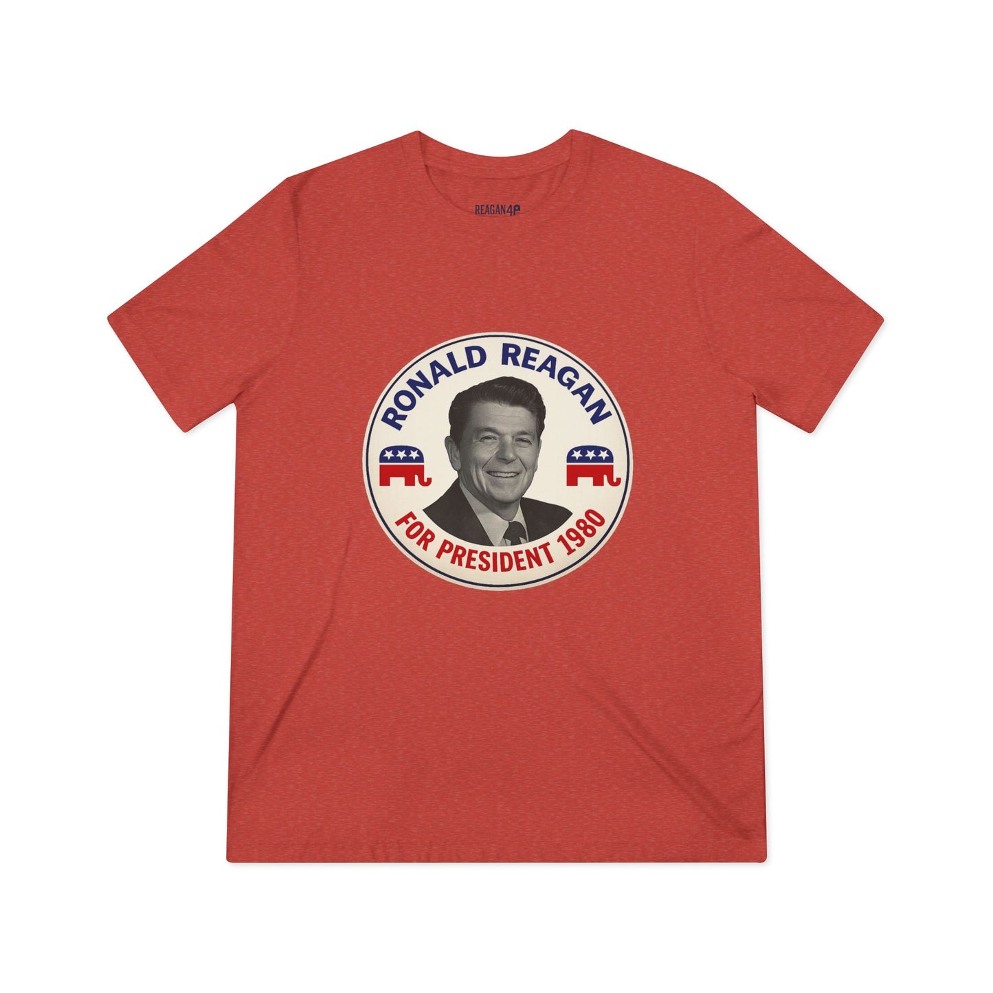 Vintage 1980 Presidential Campaign Tee — 'Ronald Reagan For President 1980'